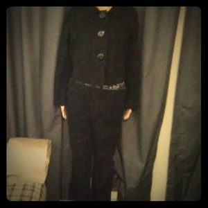 Ladies velveteen suit